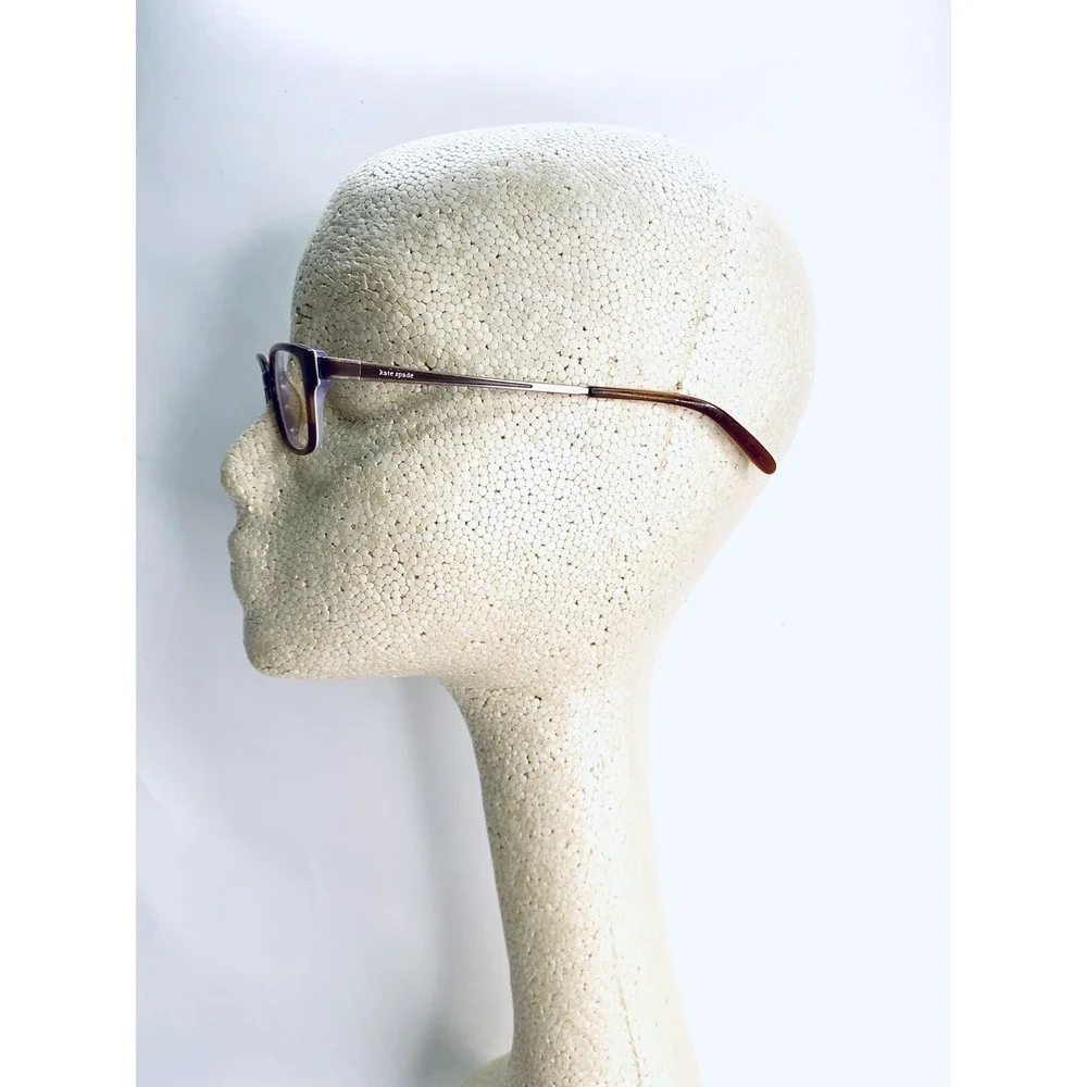 Kate Spade NY Brown Rectangular Eyeglasses Gold Temples Miranda 0ERL 49 16 135